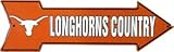スマートブロンドNCAA University of Texas Longhorns国エンボスVanity Metal Arrow Sign as25027