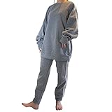 [Dialtaclothes] 2025デザイン パジャマ ルームウエア 裏起毛 スウェット 上下セット 暖かい パジャマ 2点セット レデ