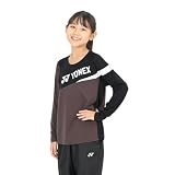 ヨネックス（YONEX） テニスウェア ジュニア ロングスリーブTシャツ 16729JY-739 （ブラウン×ブラック/１４０/Jr）