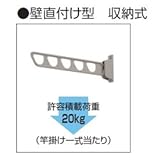 三協アルミ　竿掛け　壁直付け型　収納式　標準　2本入り SAKA-02K 　アーバングレー