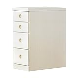 アルファタカバ 押し入れ用すき間収納(奥行55cm) 2.5cm刻み選べる押入れ収納 すきま収納 幅30cm4段(高さ68cm)ホワイト