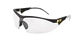 Caterpillar Digger Safety Glasses, Black, Clear by Caterpillar