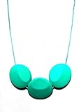 Peacemaker Jewelry Tri-Stone Silicone Teething Necklace (Turquoise) by Peacemaker Jewelry, LLC [並行輸入