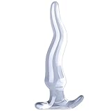 アナル拡張 アナルプラグ アナルグッズ 透明S型 柔らかTPE製 ワイドベース 男女兼用 初心者 上級者 防水仕様 4サイズ展開 アダルトグッズ (S)