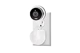 White Nest Cam AC Outlet Mount; Wall Mount in white with 360 degree swivel for Nest Cam and Dropcam 