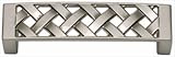 Atlas Homewares 310-BRN 3.3-Inch Lattice Pull from the Lattice Collection, Brushed Nickel [並行輸入品]