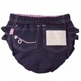 Diaper Cover, Denim. Blue. 12M. by Elegant Baby [並行輸入品]