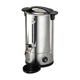 電気保温ジャグ ウォータージャグ ステンレス 8L 温度調節 8L-15L ウォーター/コーヒー/お茶ポット ミルクティータンク 断熱ボイラー ウォーターサーバー （110V 3プラグ） (A,8L) [並行輸入品]