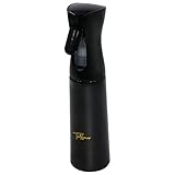 TOSSOW エアリーミスト スプレー 連続散水 小さい噴霧器　連続押しスプレーボトル 美髪用 植物用 ペット用 (黒い)