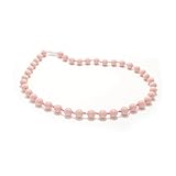 Bitey Beads Classic Silicone Teething Nursing Breastfeeding Chewable Necklace (Pale Pink) by Bitey B