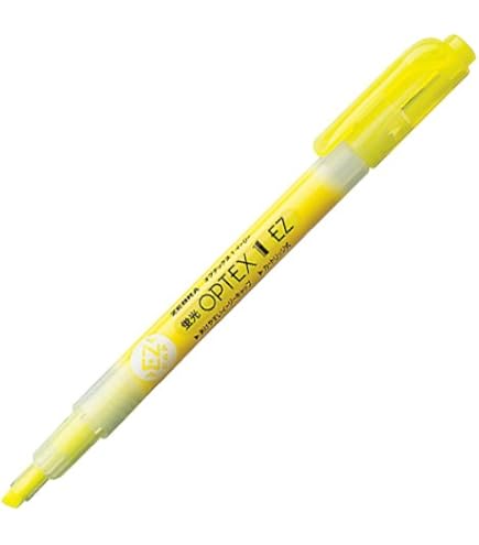 Amazon.co.jp: ゼブラ 蛍光ペン 蛍光オプテックス1 EZ 【赤】WKS11-R