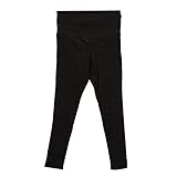 犬印 INUJIRUSHI らくちんパンツ10分丈 レギンスタイプ(BK-ブラック、L)