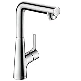 Hansgrohe 72105 Talis S 1.2 GPM単穴浴室の蛇口with Quickclean、Com、 72105001