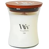 WoodWick ウッドウィック ジャーM アロマキャンドル 55時間 キャンドル 焚火 音 友人 おしゃれ 人気 ギフト プレゼント 国内正規品 (リネン)