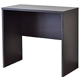 デスク幅90cm タモ天然木 ホテルタイプシリーズ ダークブラウン LS-337DB