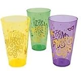 デラックスMardi Gras 16オンスプラスチックカップ