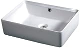 EAGO ba131 19 – 5 / 8 "長方形バスルームシンク容器、 BA131 1