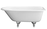 Barclay ctrn60-wh-cp Cast IronロールトップSoaking Tub