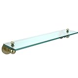 Allied Brass AP-1/22-SBR 22-Inch by 5-Inch Single Glass Shelf by Allied Brass