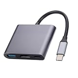 KOCOLO usb hdmi 3in1usb type-cハブ 4K 変換アダプター usb3.0 グレー