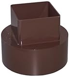 Genova Rb207 Downspout Adapter, 4", Brown [並行輸入品]