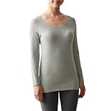 [ベルメゾン] インナーシャツ レディース 綿混 長袖 あったかインナー ホットコット 杢グレー M