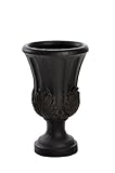BirdRock Garden Roman Acanthus Urn - Aged Charcoal | Indoor Outdoor Planter Urn [並行輸入品]