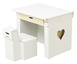 マツダ紙工業 エコかわデスクセット(ハート・イエロー) 9001000073