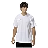 トレーニングウェア 半袖 Tシャツ ナビドライ Uネック 吸汗速乾 インナー 肌着 【Amazon限定モデルあり】 32MAC190 メンズ ホワイト/ブラック 3XL