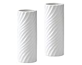 BLACK&WHITE 花瓶 ホワイト 70Φ×200Hmm 003-B-W 2個セット