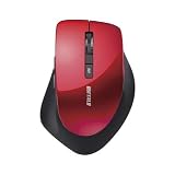 バッファロー BSMBW320RD(レッド) ワイヤレスBlueLEDマウス 2.4GHz接続 5ボタン
