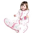 Baby Muslin Summer Sleep Sack Wearable Blanket 0.5 Tog Butterfly 6-18 mths MEDIUM by Schlummersack