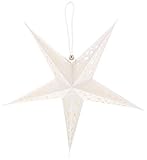 American Crafts 340582 Star Heidi Swapp Paper Lantern Medium Five Pt. Star White【クリスマス】【オーナメント】 [並行輸