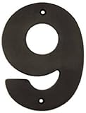 Brainerd Mfg Co/Liberty Hdw 51152 5-Inch #9 Bronze Raised House Number House Numbers & Letters, Stee