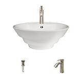 Mr Direct v2003-bisque磁器容器シンクEnsemble 725 クリーム V2003-B-725-BN
