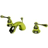 Kingston Brass KB3942BL Two Handle 4 in. to 8 in. Mini Widespread Lavatory Faucet with Retail Pop-up