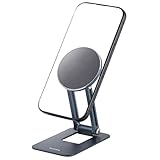 エレコム スマホスタンド 薄型 MagSafe対応 コンパクト メタルプレート付属 ブラック P-DSMAL01NBK