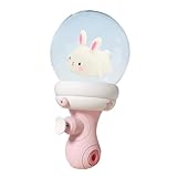 水鉄砲 光る動物のおもちゃ付き 最大飛距離4-8m 連射OK 水合戦 水掛合 海水浴 プール 水遊びおもちゃ (ウサギ)