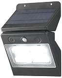 オーム電機 monban ソーラー式センサーライト パネル取り外し 白色LED ブラック LS-S140SR4-K 06-4292 OHM