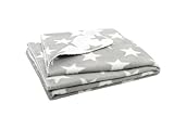 Jollein Little Star 514-511-64966 Blanket (75 x 100 cm Cotton Grey) by Jollein