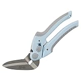 C.Jet Tool 万能ハサミ ステンレス鋼製 強力 プラスチック 段ボール カーペット 金属 なんでも切れる 多目的切断ハサミ - 角度付きブレード グリップ開き幅調整 作業用 解体 DIY工具 - ブルー