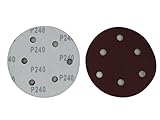 研磨 電動 サンダー 用 研磨 ペーパー 100 枚 セット (02 #240)