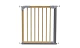 ベビーゲート　デザイナー　ナチュラルウッドｘシルバー