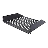 StarTech.com サーバーラック棚板／2U／19インチラック対応／放熱スリット付／奥行41.5cm／耐荷重20kg／ラックアクセサリー CABSHELFV2U-16-RACK
