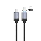 日本の中小企業 MSL FORCE USB-C Lighting 変換用ケーブル Type-C 100W 27W PD 480Mbpsデータ転送 軽量小型 磁気 着脱式 f67 f68 (USB-Cコネクタとlightningコネクタ, ストレート【1ｍ】)