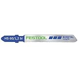 Festool 486556 HS 60/1.2 bi Metal-Cutting Jigsaw Blade, 2 3/8 Inch, 21 TPI, 5-Pack [並行輸入品]