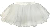 Plus Nao(プラスナオ) 子供用 チュチュ パニエ チュールスカート フレアスカート ウエストゴム ミニスカート ベビー キッズ バレエ 女の子 90 ホワイト