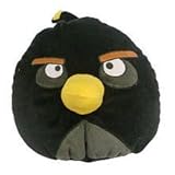 Angry Birds Plush Pillow Bomber Black Bird Potbellies Rovio Licensed NEW [並行輸入品]