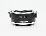 K&F ニコン対応 Fマウント AIレンズ-マイクロフォーサーズ m4/3 マウントアダプター レンズクロス付 nf-m43 (KFM43)