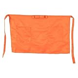 [Atyhao] ショートエプロン サロンエプロン ハーフエプロン 前掛けエプロン ショート メンズ レディース 男女兼用(オレンジ)